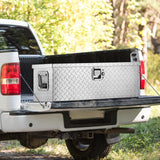 VEVOR Heavy Duty Aluminum Truck Bed Tool Box, Diamond Plate Tool Box with Side Handle and Lock Keys, Storage Tool Box Chest Box Organizer for Pickup, VEVOR
