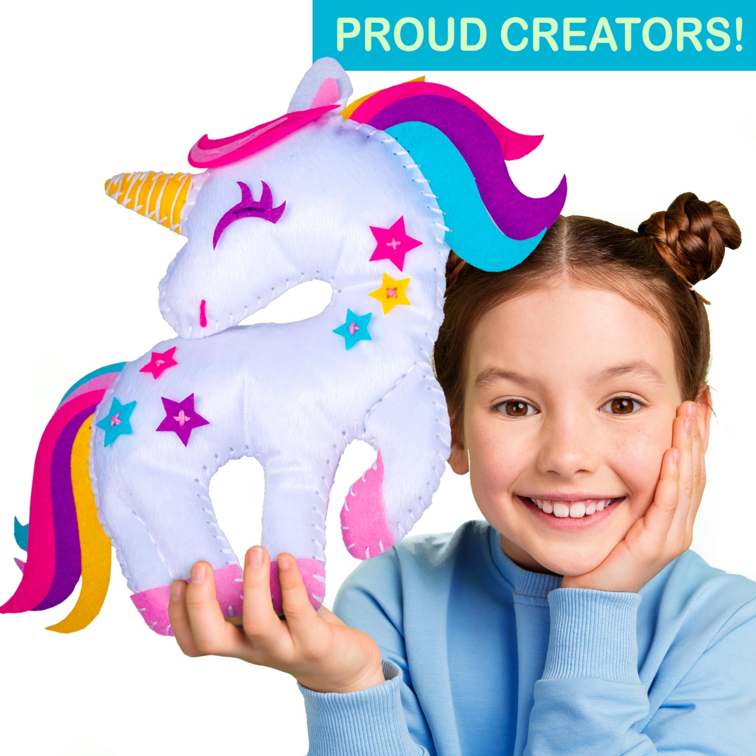 CRAFTSBEE Beginner Sewing Kit for Kids, My First Sewing Kit for Kids Ages 8-12, Gift for Girls, Arts Kid Crafts Kits, Learn to Sew Children's Sewing CRAFTSBEE