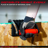 ABN Drywall Lift 2 Pack - One Handed Panel Carrier Plywood Lifting Tool, 350 Pound (175lb Each) Heavy Duty Board Lifter ABN