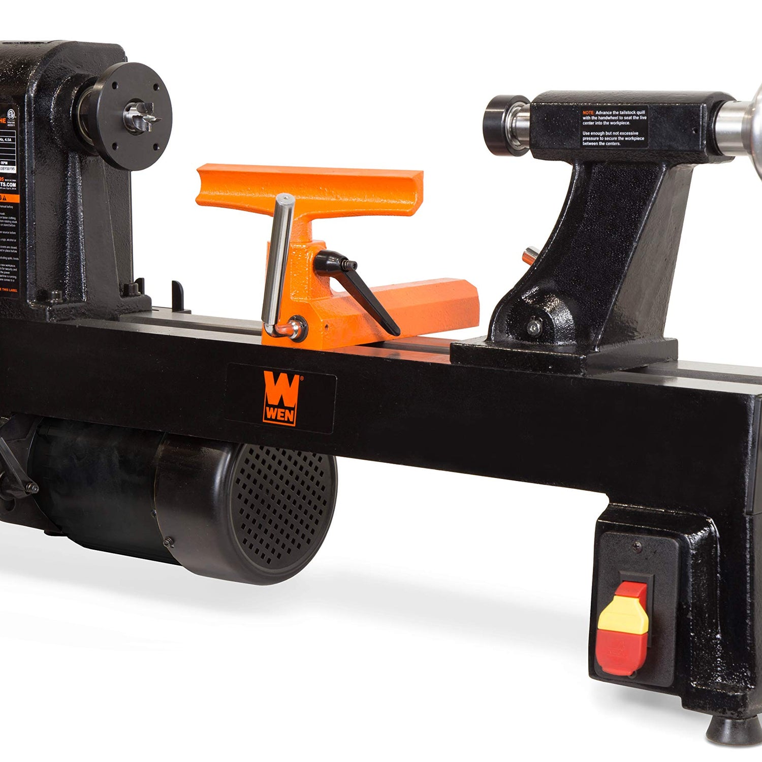 WEN LA3424 4.5-Amp 12-Inch by 18-Inch 5-Speed Benchtop Wood Lathe , Black WEN