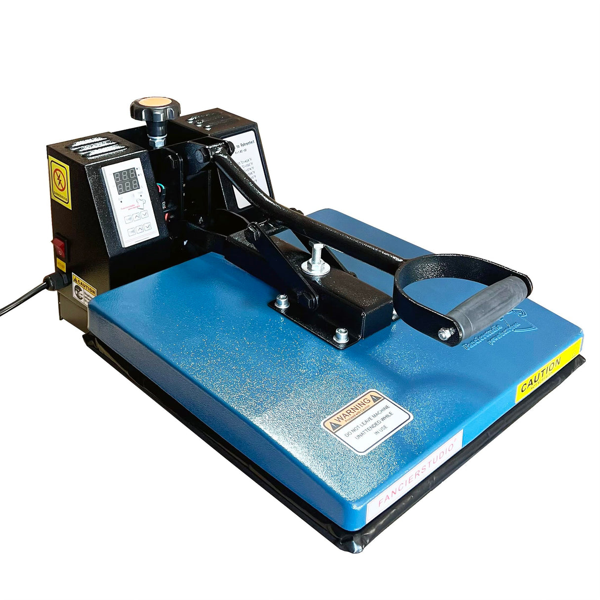 Fancierstudio Heat Press Digital Heat Press 15 x 15 Sublimation Heat Press Rhinestone Heat Press T-Shirt Heat Press 15x15 B/BLK (Clamp Shell) Fancierstudio