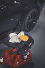 Adam's Polishes Pro Rolling Stool, Car Detailing Stool Chair, Shop Stool with Wheels, Garage Organizer, Tool Organizer Tray, Adjustable Height for Adam's Polishes