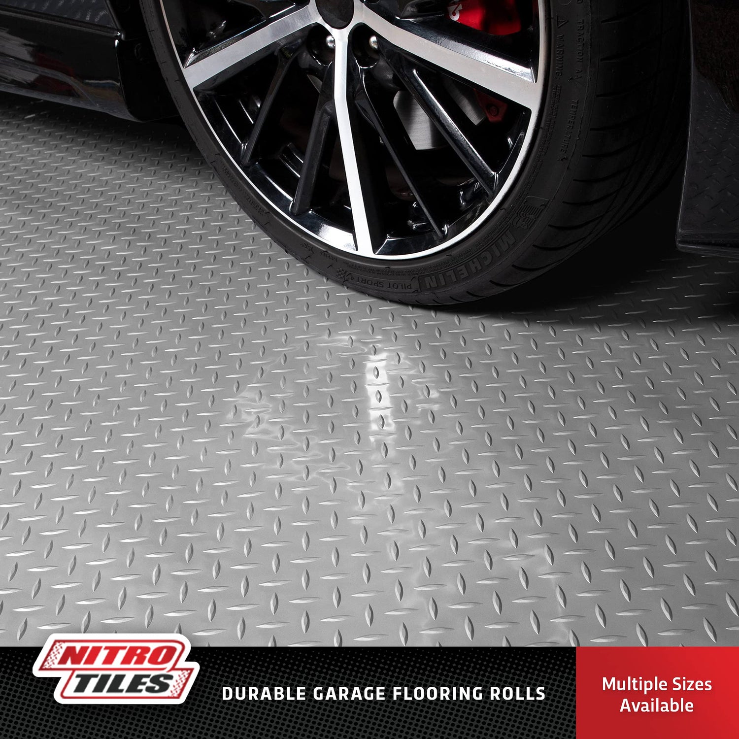 IncStores 1.6mm Thick Standard-Grade Nitro Garage Roll, Truck & Car Floor Mat, Flexible Vinyl Automotive Floor Mats for Garage, Workshop, Car Mats or IncStores