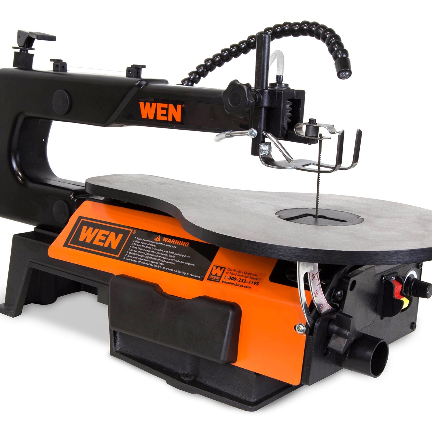 WEN 3921 16-Inch Two-Direction Variable Speed Scroll Saw with Work Light WEN