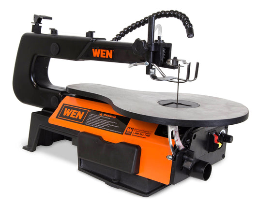 WEN 3921 16-Inch Two-Direction Variable Speed Scroll Saw with Work Light - WoodArtSupply