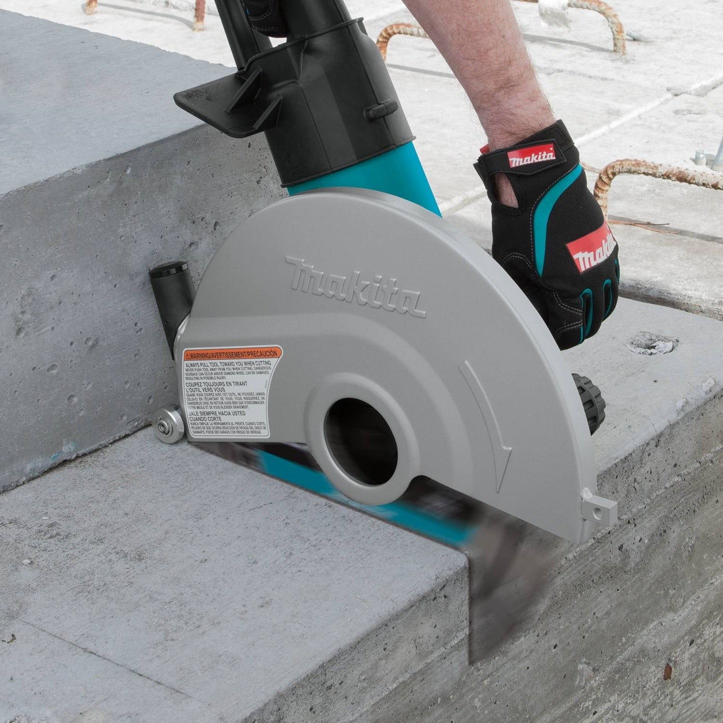 Makita 4114X 14" SJS™ Electric Angle Cutter, with 14" Diamond Blade - WoodArtSupply