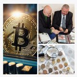 Yinkin 20 Pieces Blank Challenge Coin Threaded Edged 40 mm with Acrylic Protection Box Laser Engravable Pattern for DIY Crafts Engraving Travel Yinkin