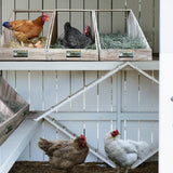 Single Compartment Hens Nesting Box, Chicken Coop Accessories, Wood Nesting Boxes for Up to 5 Hens, Big Duty Laying Nest Box for Duck and Poultry(1 APRICOCK