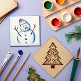 36 Pack 5x5 Wooden Squares for Crafts, Unfinished Wood Tiles for DIY Projects (0.1 in Thick) Bright Creations