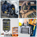 TICONN Tool Roll Bag, Heavy Duty Roll Up Tool Bag Organizer, Portable Visible Tool Storage Bag with 2 Detachable Tool Pouch (Green) TICONN