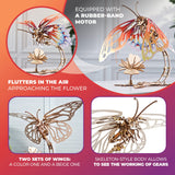 Ugears Butterfly 3D Mechanical Model Self-Assembling Wooden Miniature DIY Set Wooden Box Brainteaser UGEARS