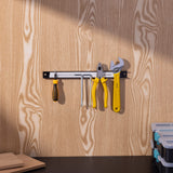 Navaris Set of 4 Magnetic Tool Holder Rack - 12 Inch Heavy Duty Garage Wall Holder Strip for Tools - Tool Bar with Magnet for Screwdriver, Wrench Navaris