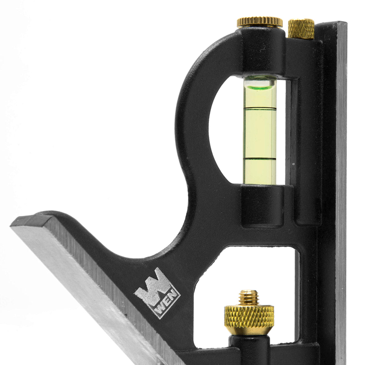 WEN ME144L 12-Inch Aluminum Combination Square with Bubble Level WEN