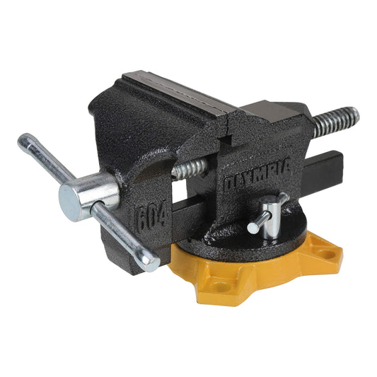 Olympia Tools 38-604 Bench Vise, Workshop Series, 4-Inch, gray - WoodArtSupply