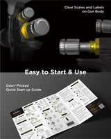 InoKraft D1 LVLP Air Spray Gun Premium Kit, Easy to Use, Paint Gun for Cars & House DIY Painting, 1.3/1.5/1.7mm Nozzles, with Paint Sprayer InoKraft