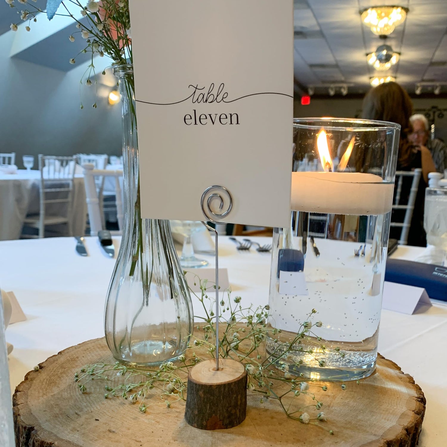 Wilson 4 Pack Basswood Round Rustic Wood Slice, Sanded Side, 9-12" Diameter, Excellent for Wedding Centerpiece, DIY Woodland Projects, Table Wilson