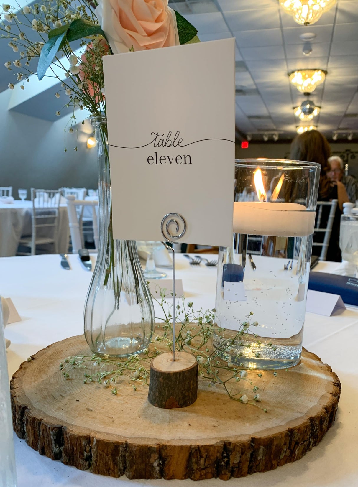 Wilson 4 Pack Basswood Round Rustic Wood Slice, Sanded Side, 9-12" Diameter, Excellent for Wedding Centerpiece, DIY Woodland Projects, Table Wilson