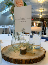 Wilson 4 Pack Basswood Round Rustic Wood Slice, Sanded Side, 9-12" Diameter, Excellent for Wedding Centerpiece, DIY Woodland Projects, Table Wilson