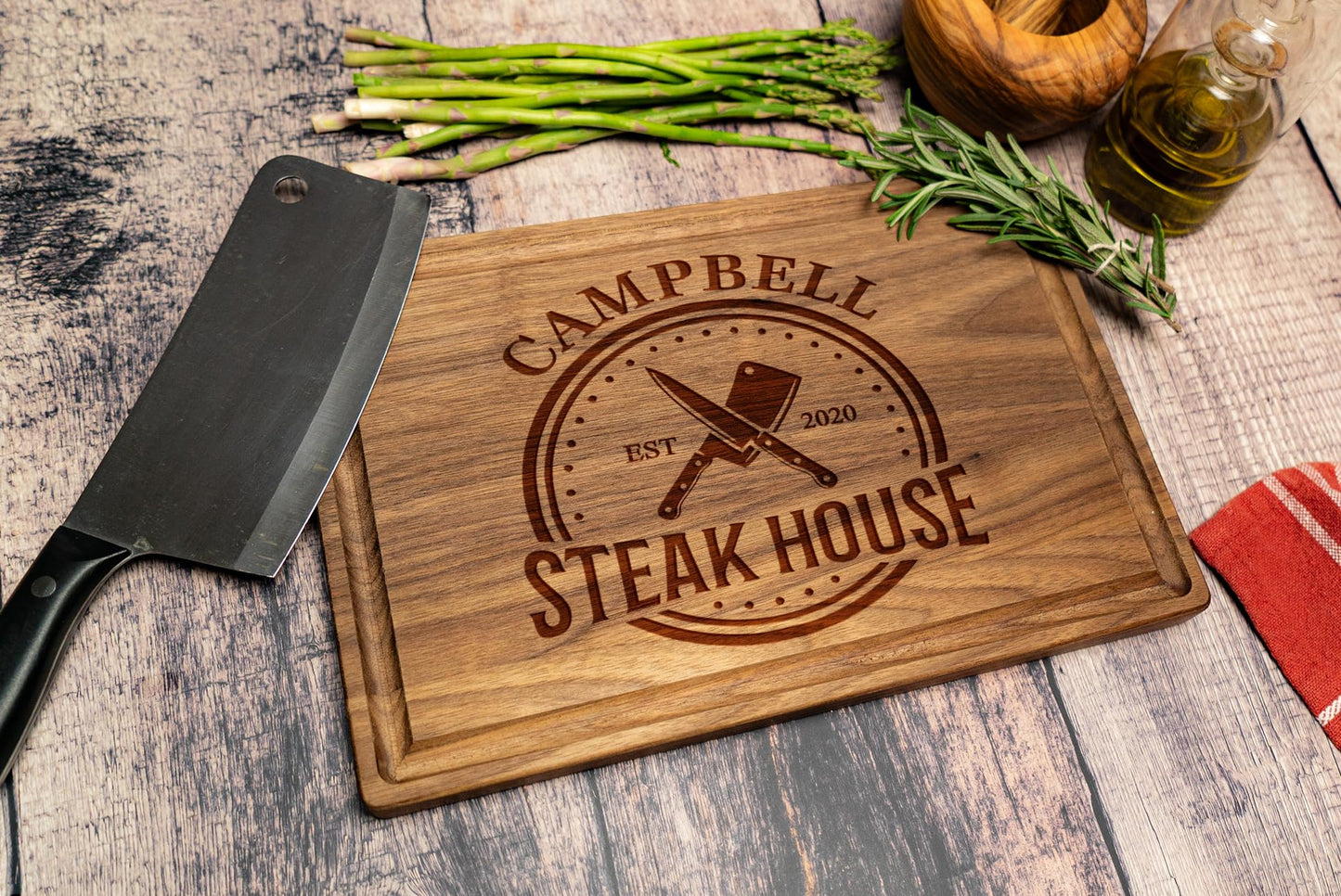 Personalized Dad Cutting Board - Custom Wood Grill Board For BBQ Masters - Unique Barbeque and Grilling Gift Idea for Fathers Day, Birthday, - WoodArtSupply