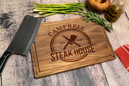 Personalized Dad Cutting Board - Custom Wood Grill Board For BBQ Masters - Unique Barbeque and Grilling Gift Idea for Fathers Day, Birthday, - WoodArtSupply