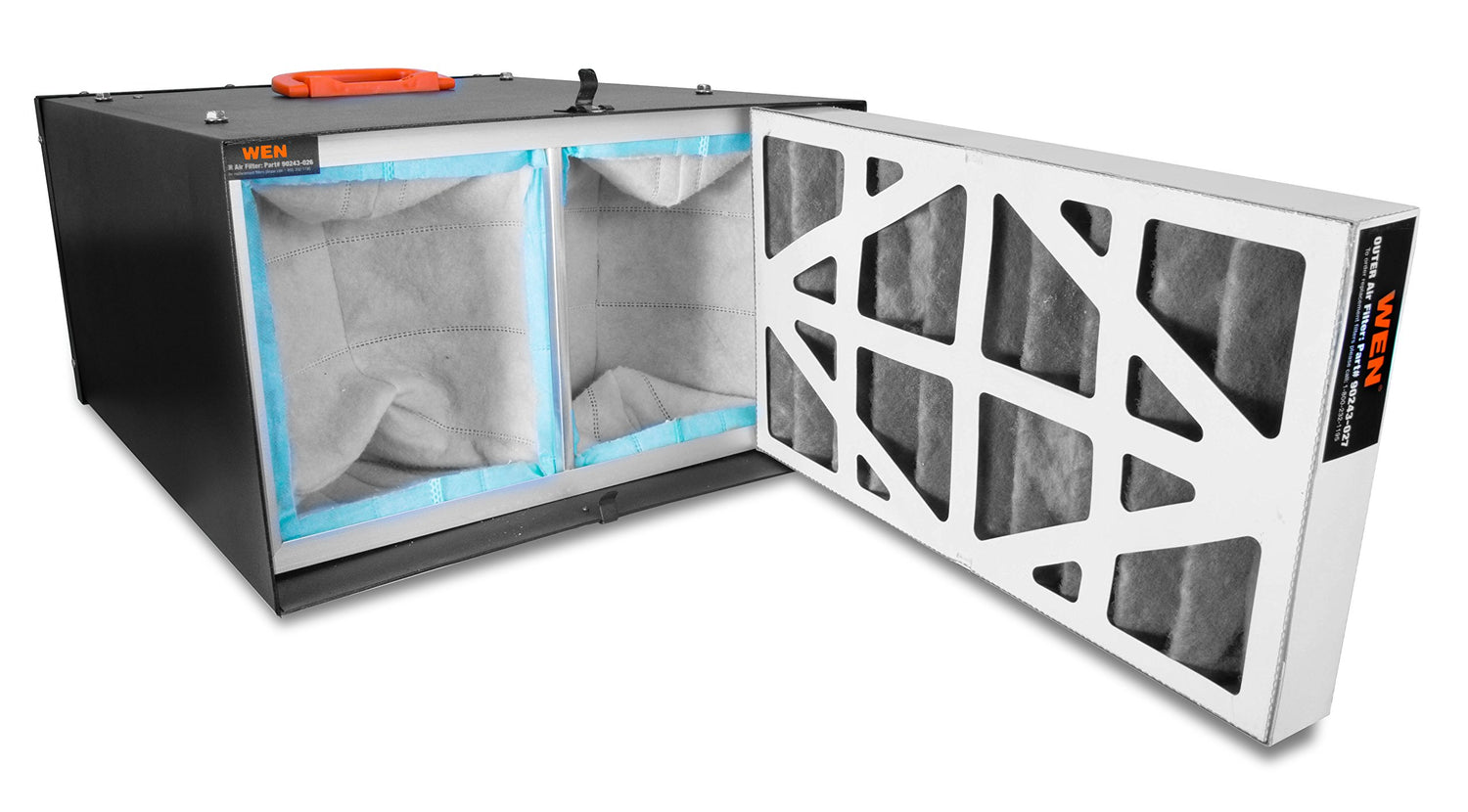 WEN 3410 3-Speed Remote-Controlled Air Filtration System (300/350/400 CFM), Basic w/ RF Remote (400 CFM) , Black WEN