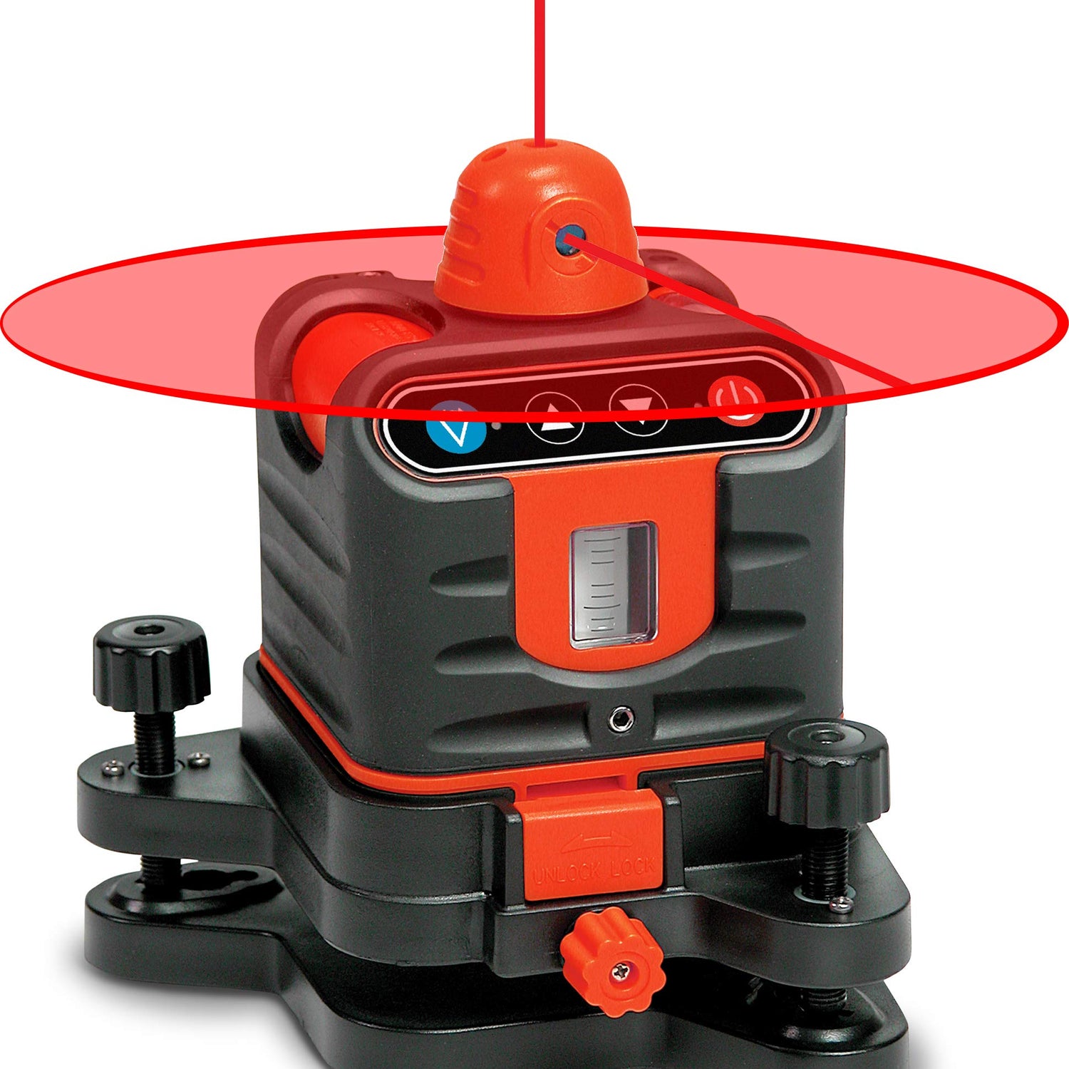 Johnson Level & Tool 40-6502 Manual-Leveling Rotary Laser, Red, 1 Laser, Large Johnson