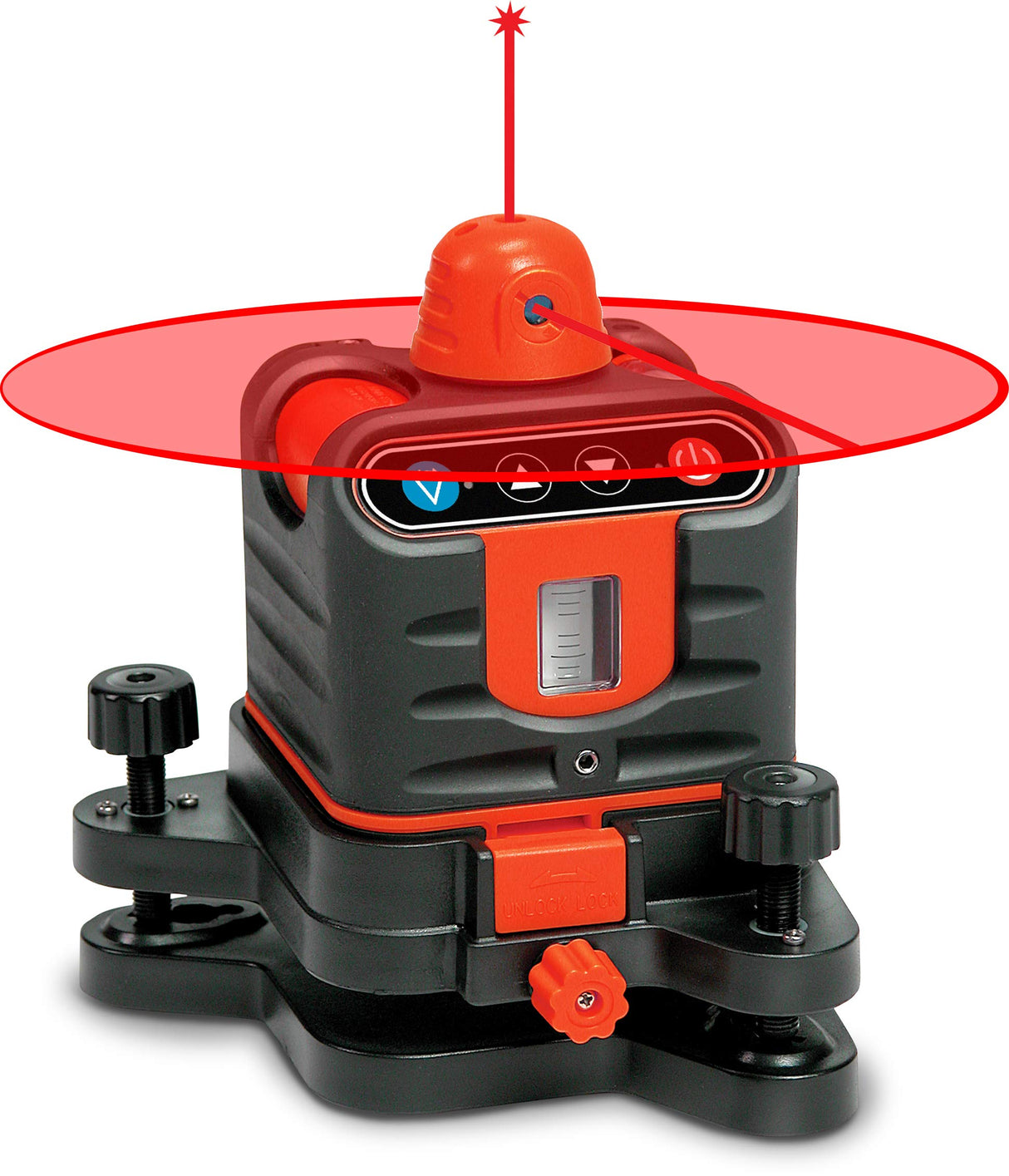 Johnson Level & Tool 40-6502 Manual-Leveling Rotary Laser, Red, 1 Laser, Large Johnson