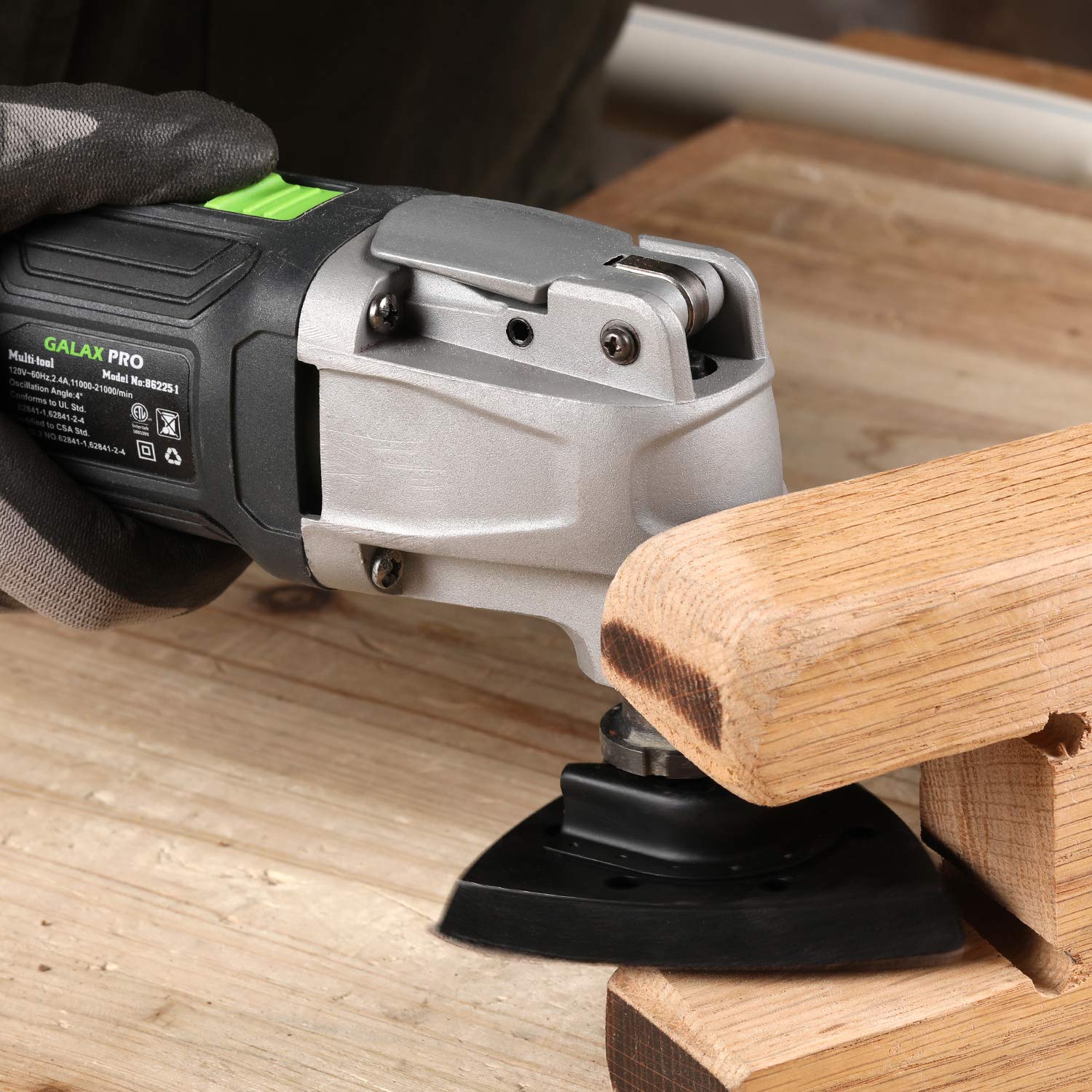 GALAX PRO 2.4Amp 6 Variable Speed Oscillating Multi-Tool Kit with Quick-Lock accessory change, Oscillating Angle:3°, 28pcs Accessories and Carry Bag GALAX PRO