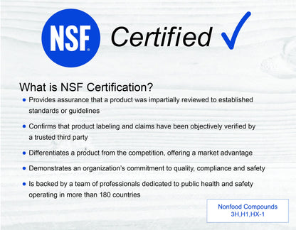 NSF Certified Food Grade Mineral Oil - Gallon (128oz), Certified Food Safe Conditioner for Wood Cutting Boards, Butcher Blocks and Stainless-Steel