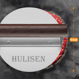 HULISEN Stainless Steel Burger Press, Heavy Weight Smashed Burger Press, Grill Press with Heat Resistant Wood Handle, 6 Inch Burger Smasher, BBQ HULISEN