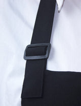 SEW UR LIFE Black Professional Resist Water Adjustable Extra Long Bib Apron 3 Pockets Home Kitchen Garden Restaurant Cafe Bar Pub Bakery for Cooking SEW UR LIFE