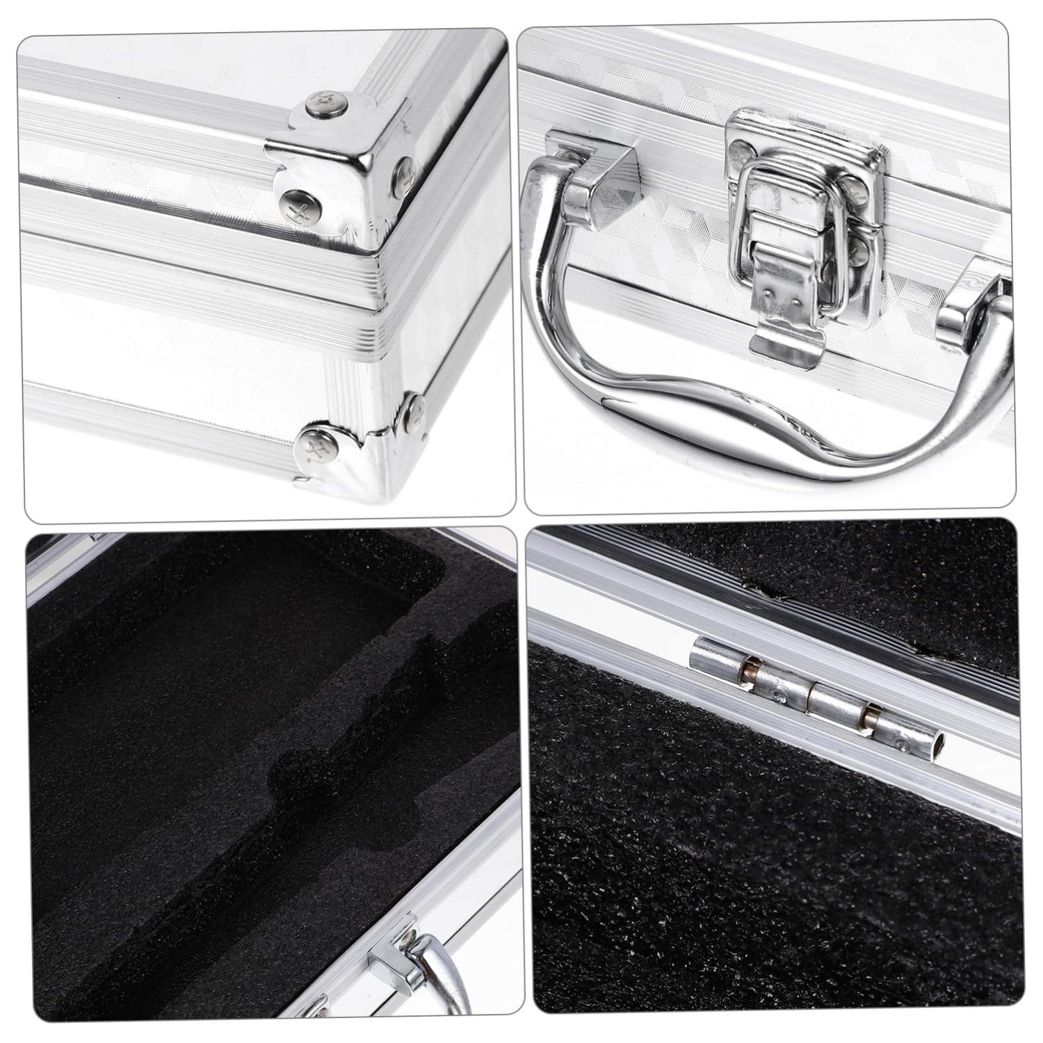 Vaguelly Box suitcase tool chest briefcases for men aluminum alloy briefcase metal case aluminum locking briefcase tool case for men small briefcase Vaguelly