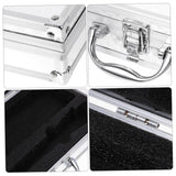 Vaguelly Box suitcase tool chest briefcases for men aluminum alloy briefcase metal case aluminum locking briefcase tool case for men small briefcase Vaguelly