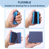 Bates- Sanding Sponge, 12 Pack, 3.9”x4.7”, 80/100/120/180 Grit, Sanding Block, Sanding Paper Block, Sandpaper Sponge Block, Sanding Blocks for Wood, Bates Choice