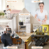 YJHome Rolling Stool, Rolling Stools with Wheels Foot Rest, Backrest Adjustable Height, Heavy Duty 400lbs Weight Capacity, Salon Spa Tattoo Massage YJHome