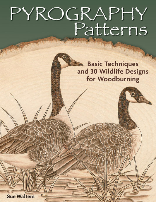 Pyrography Patterns: Basic Techniques and 30 Wildlife Designs for Woodburning (Fox Chapel Publishing) Large, Ready-to-Use Patterns, Both Line and - WoodArtSupply