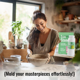 Eco Stone, Eco Casting Set, Non-Toxic Plaster of Paris Powder Alternative, Liquid Polymer Included, Quick Demold, Easy Mineral Casting Acrylic Resin unicone art