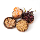 Casa/Legno Authentic Handcrafted Wooden Bowls Set - Exquisite Filipino Craftsmanship for Nuts and Acai Bowls - 4"x4"x1.5", Set of 4 Casa/Legno