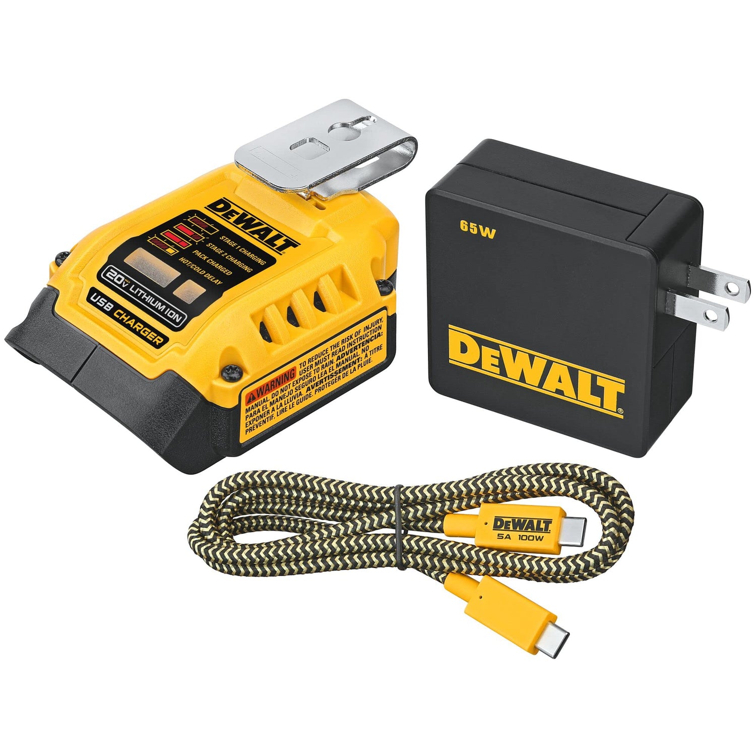 Dewalt DCB094K 20V MAX FLEXVOLT 5 Amp USB Charging Kit DEWALT