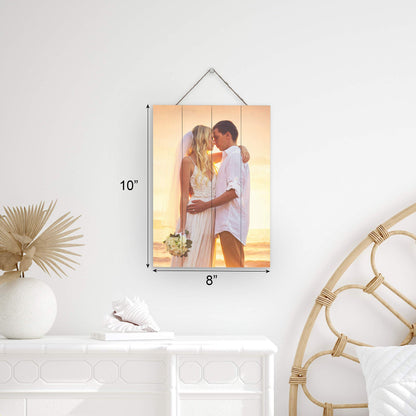 Artblox Custom Picture Frames On Real Wood Wall Art Print Pictures From Your Phone Wedding Baby Dog Family Mothers Day Customized Gifts Photo Prints - WoodArtSupply