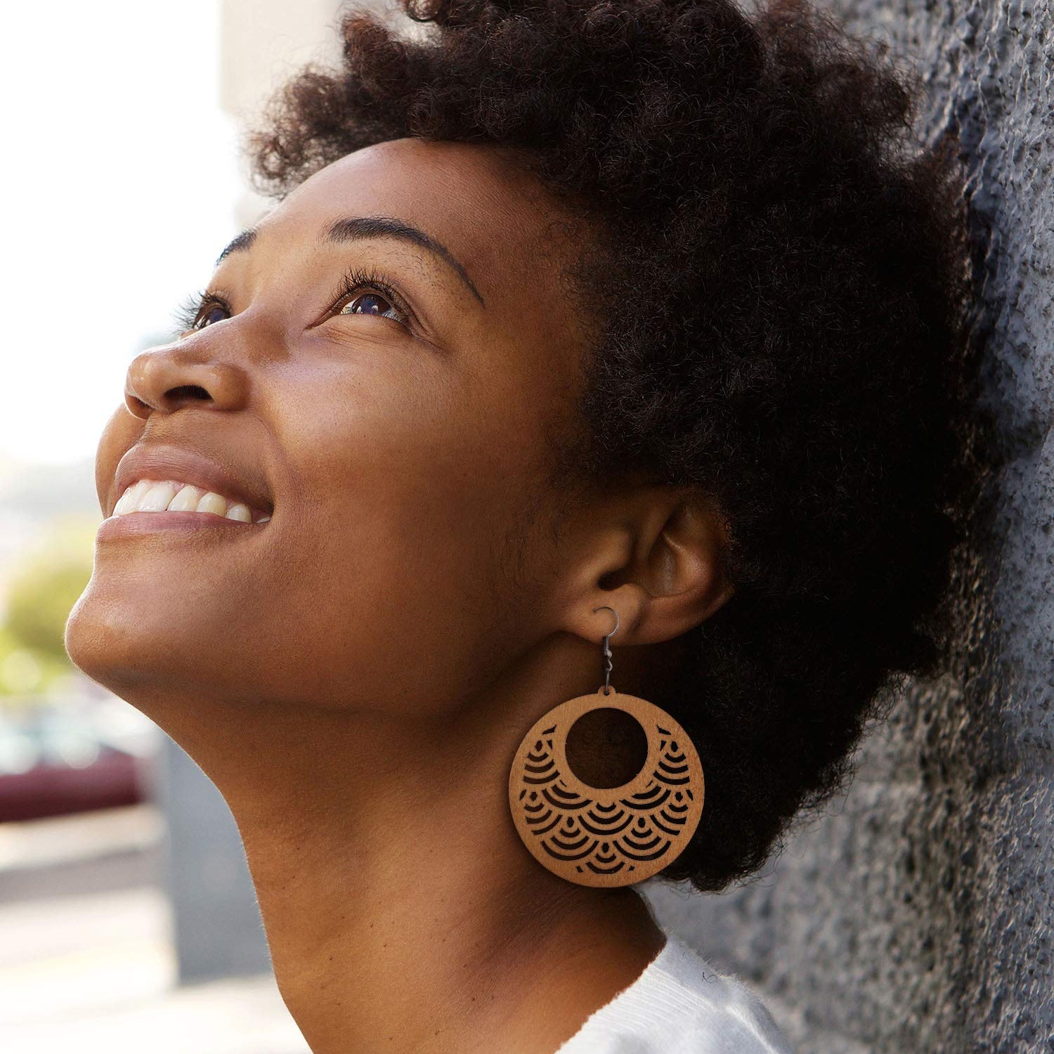 12 Pairs African Wooden Drop Earrings Bohemian Pendant Dangle Earrings Lightweight Ethnic Style Wood Earrings for Women (Chic Styles) Hicarer