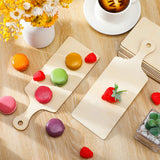 Marsui 12 Pieces Mini Wooden Cutting Board with Handle Christmas Small Chopping Board Craft Wooden Paddle Board for DIY Kitchen Home Decor(9.4 x 3.5 Marsui