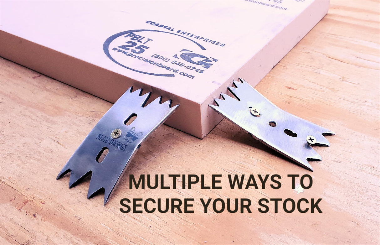 SLAB DAWGS Slab Clamping Dogs for Woodworkers to Secure Wood Slabs & Odd-Shaped Workpieces to CNC Routers and Work Benches - by Cerebrum Shoppe WoodArtSupply