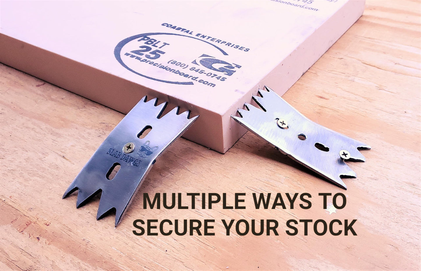 SLAB DAWGS Slab Clamping Dogs for Woodworkers to Secure Wood Slabs & Odd-Shaped Workpieces to CNC Routers and Work Benches - by Cerebrum Shoppe - WoodArtSupply