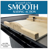 18” Precision Steel Miter Bar Rail Runner with Adjustable Spring Loaded Plungers For DIY Table Saw Crosscut Sleds, Jigs and Fixtures to Slide in 3/4 Peachtree Woodworking Supply