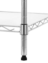 Finnhomy 6-Tier Wire Shelving Unit Adjustable Steel Wire Rack Shelving 6 Shelves Steel Storage Rack or Two 3 Tier Shelving Units with PE mat and Finnhomy