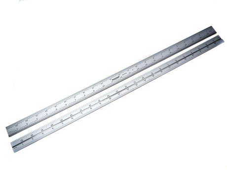 Benchmark Tools 466477 24 inch Combination Square Blade Ruler 4R Markings 1/8, 1/16, 1/32, 1/64 Stainless Steel Non-Glare Satin Chrome Finish Benchmark Tools