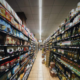 6 Pack LED Shop Light 4FT, T5 Integrated Single Fixture, 22W, 2200lm, 6500K Super Bright White, Linkable Shop Light, Utility Shop Lights, Corded hykolity