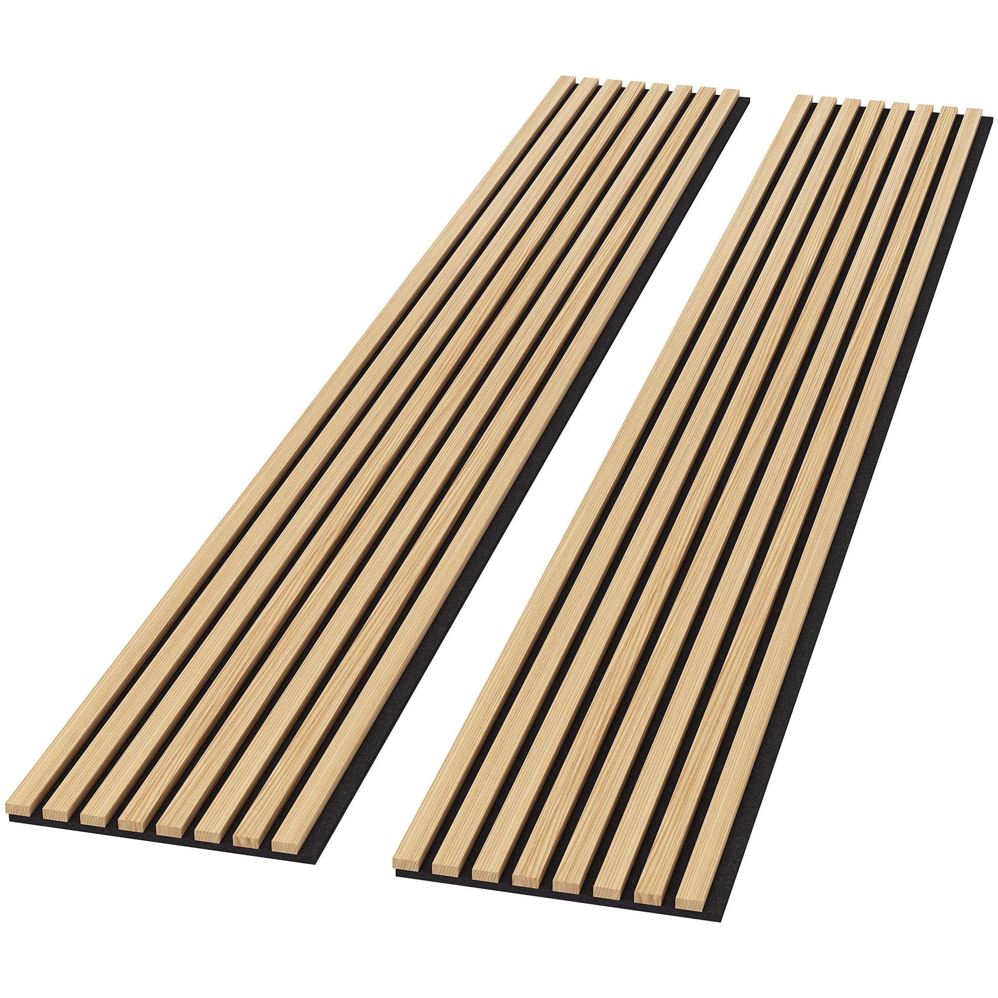 ROOMTEC Acoustic Wood Wall Panels, 2 Pack 94.49” x 12.6” Soundproof Wall Panels, Wood Slat Wall Panels for Wall Decor (Natural Oak) - WoodArtSupply