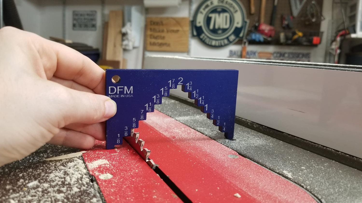 DFM Saw Height Gauge MADE IN USA for Table Saw and Router Tables DFM Tool Works